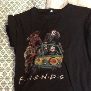 Horror movie friends tshirt